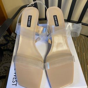 Nine West shoes - clear heel sandals